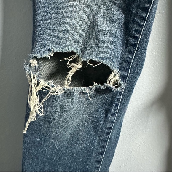 Garage | Denim Ultra High Rise Floral Embroidered Skinny Jeans - Picture 4 of 14